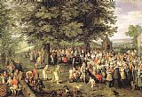 Wedding Banquet by Jan the elder Brueghel